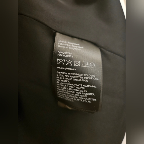 H&M black Blazer Dress Size M - Picture 3 of 4